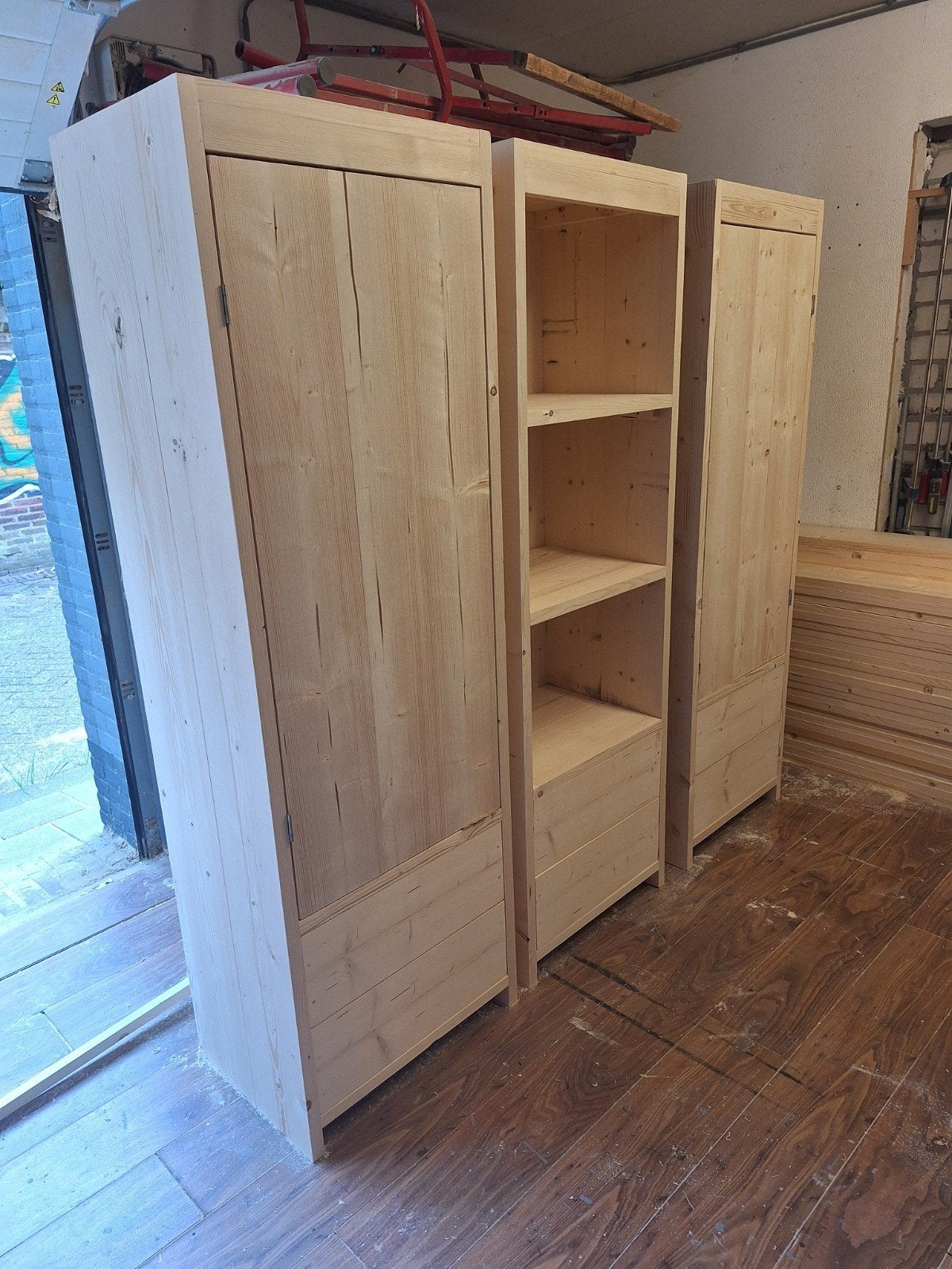 Kast van terug gedroogd en geschaafd steigerhout, Ophalen, Nieuw, 50 tot 100 cm, Minder dan 100 cm