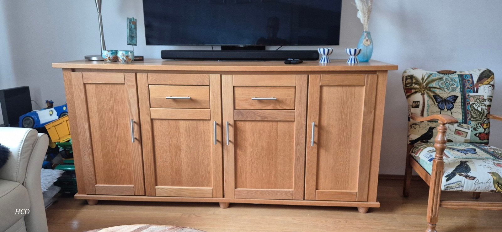 Dressoir licht eiken, gratis ophalen, Huis en Inrichting, Ophalen, Gebruikt, 150 tot 200 cm, Met lade(s)