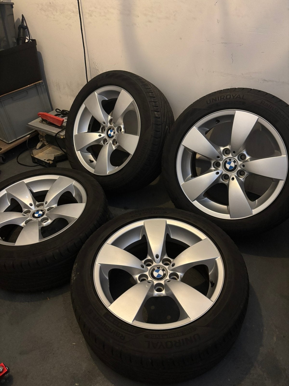 BMW E60/61 17 inch originele lichtmetalen velgen, Ophalen, Gebruikt, Banden en Velgen, 17 inch