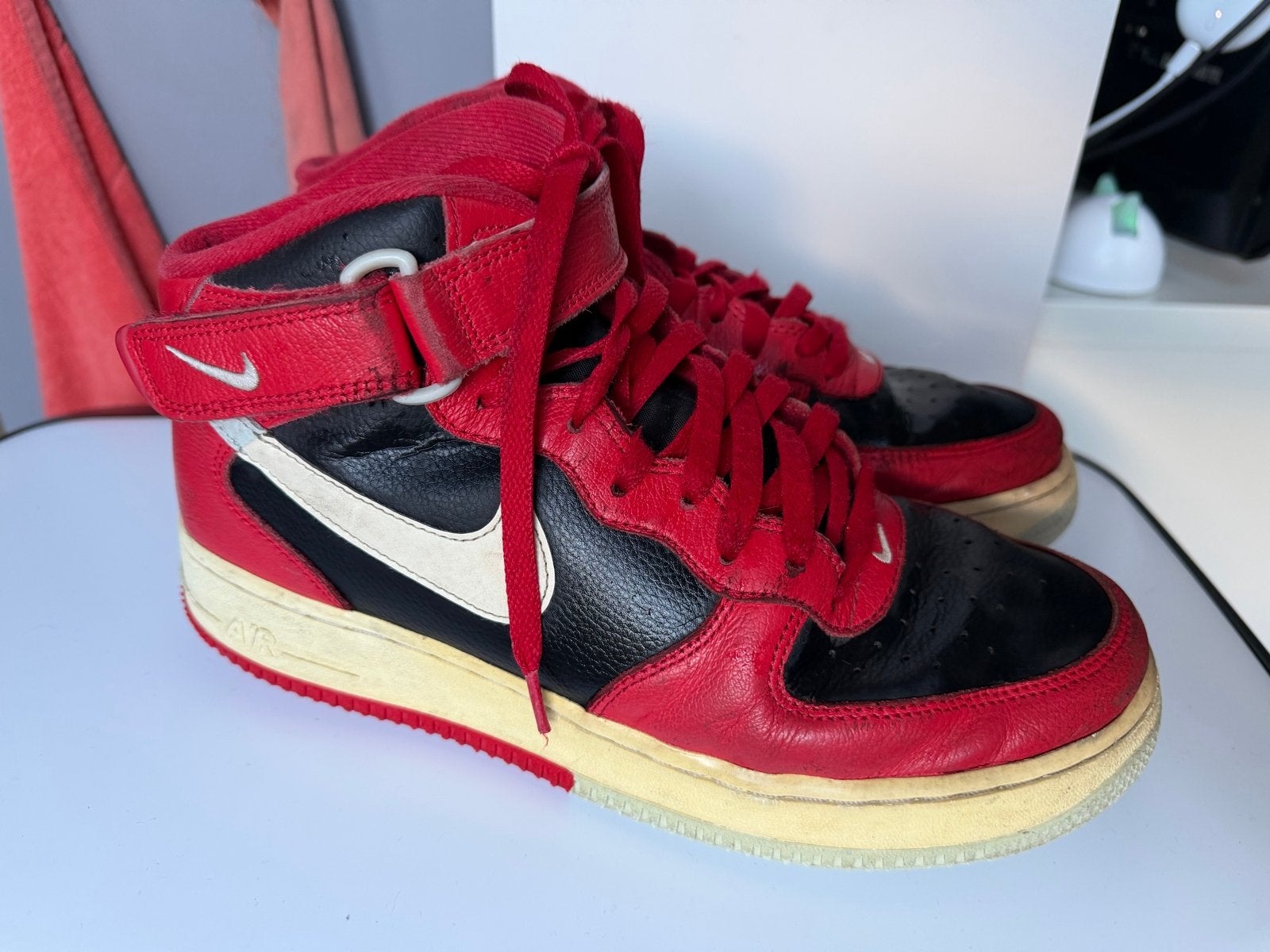 Nike Air Force 1 High - maat 42,5, Kleding | Heren, Zwart, Ophalen of Verzenden, Sneakers of Gympen, Gedragen