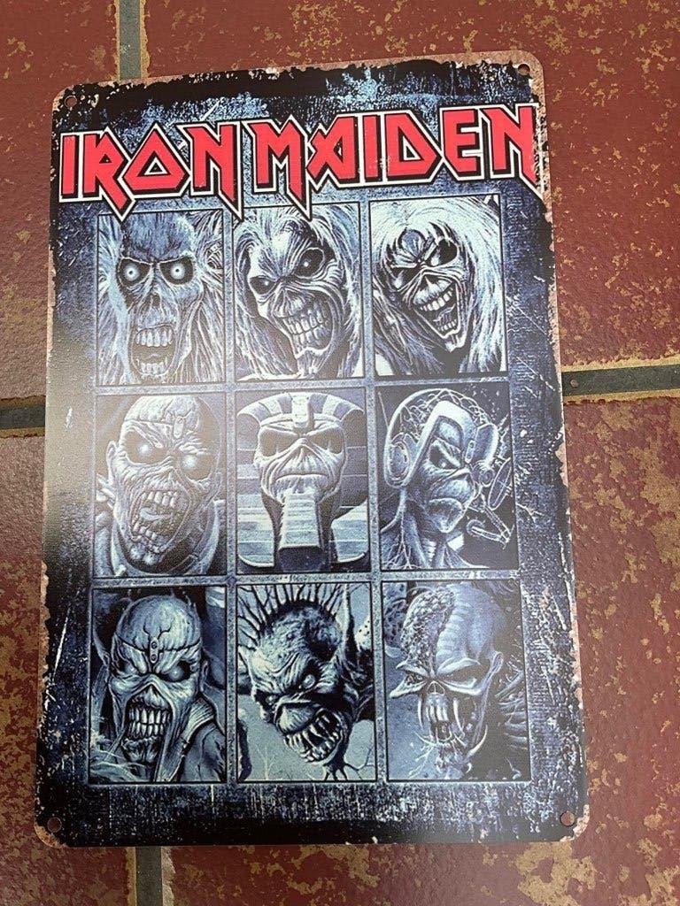 Metalen bord -iron maiden ca 30 x 20 cm nieuw nr 1, Nieuw, Ophalen of Verzenden, Metalen bord -iron maiden ca 30 x 20 cm nieuw nr 1