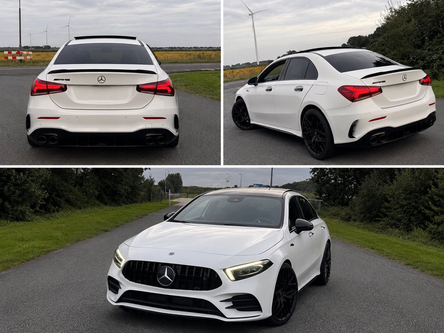Mercedes-Benz A-Klasse AMG Line-163pk 2019 Wit, Auto's, 15 km/l, Zwart, 4 cilinders, 690 kg