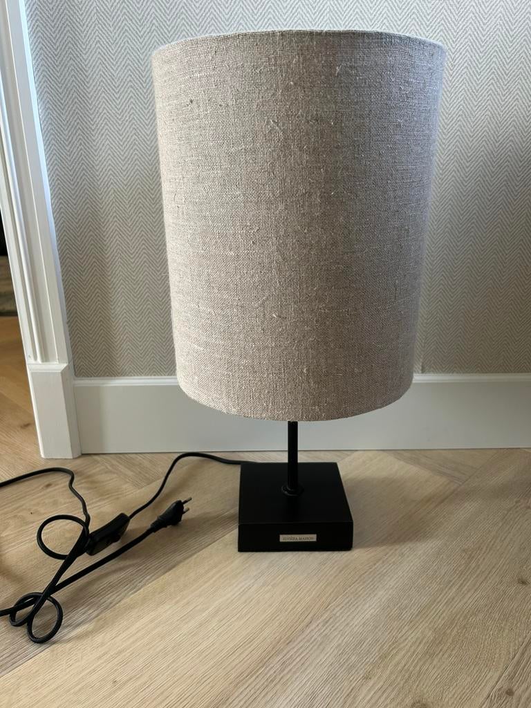 Riviera Maison tafellamp, Riviera Maison lamp, Huis en Inrichting, Lampen | Tafellampen, Ophalen, Zo goed als nieuw, Hout, Minder dan 50 cm
