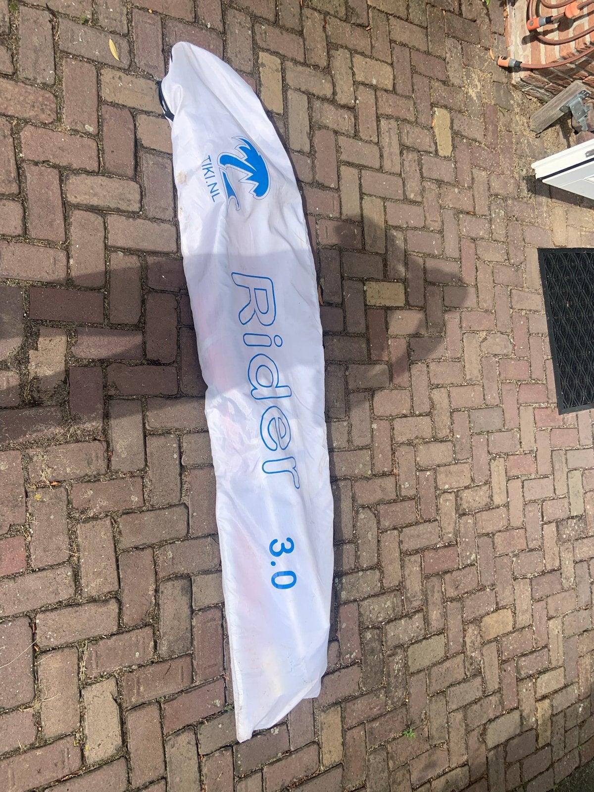 Kinderset windsurf zeil en giek set - Tiki Rider 3.0, Watersport en Boten, Windsurfen, Met giek, Minder dan 3.5 m², Zo goed als nieuw