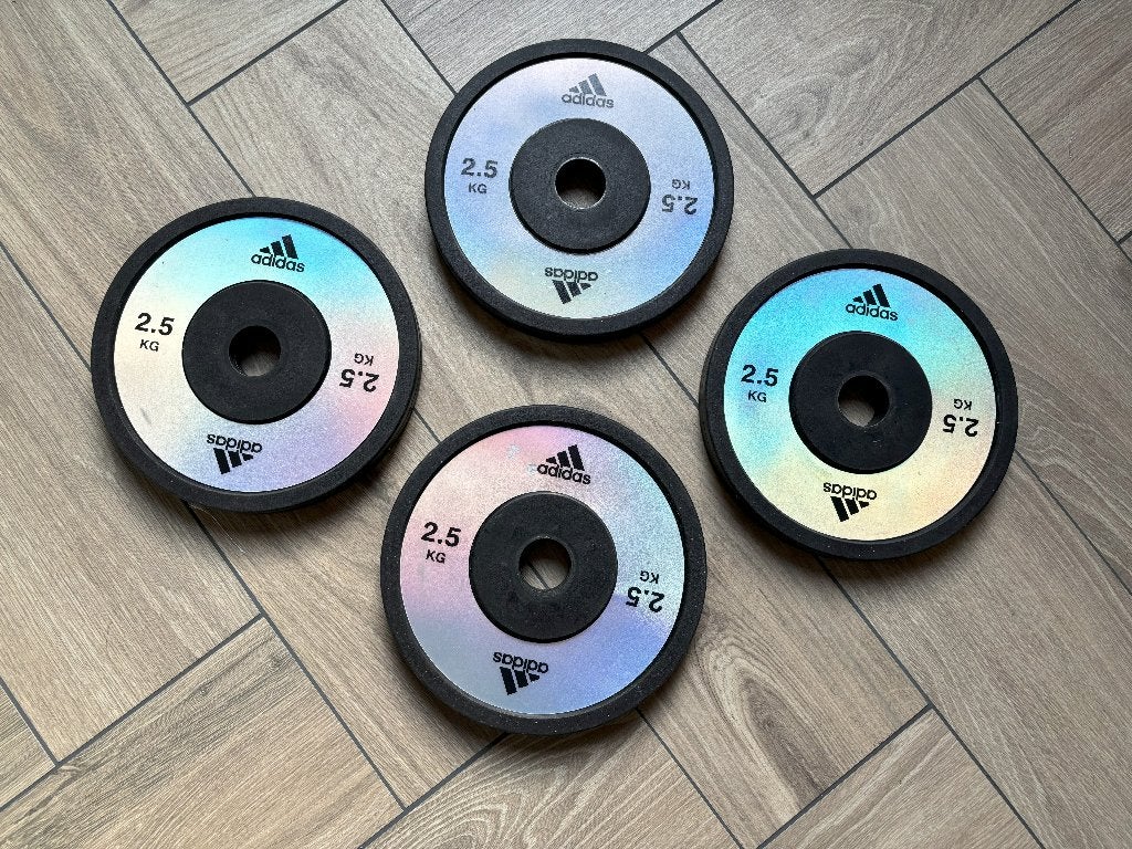 Adidas Elite halterschijf 4x 2,5kg, Sport en Fitness, Ophalen, Gebruikt, Halterschijven