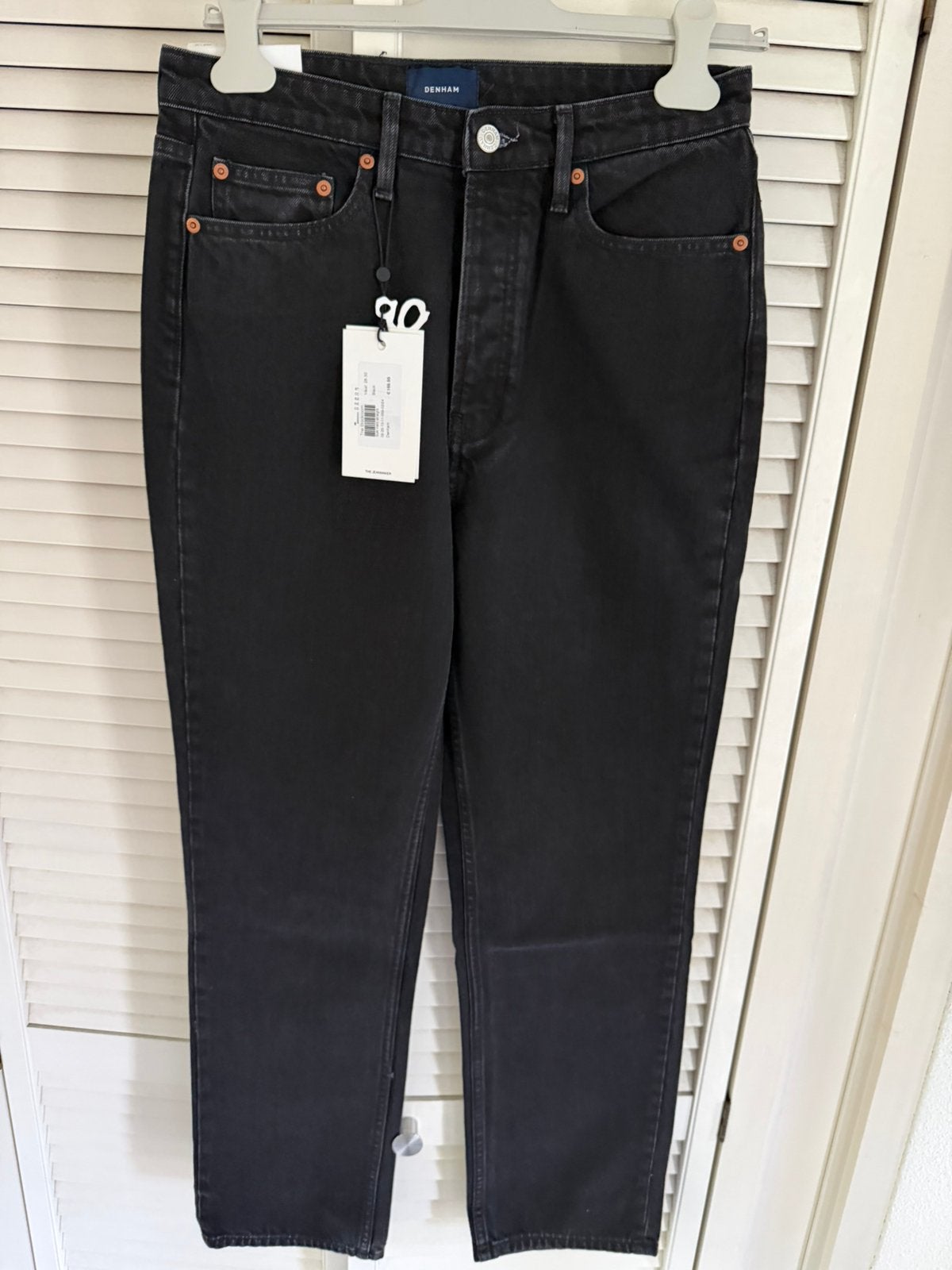 Nieuwe Denham Suki straight dames jeans 28-30, Verzenden, Nieuw, Zwart, W28 - W29 (confectie 36)