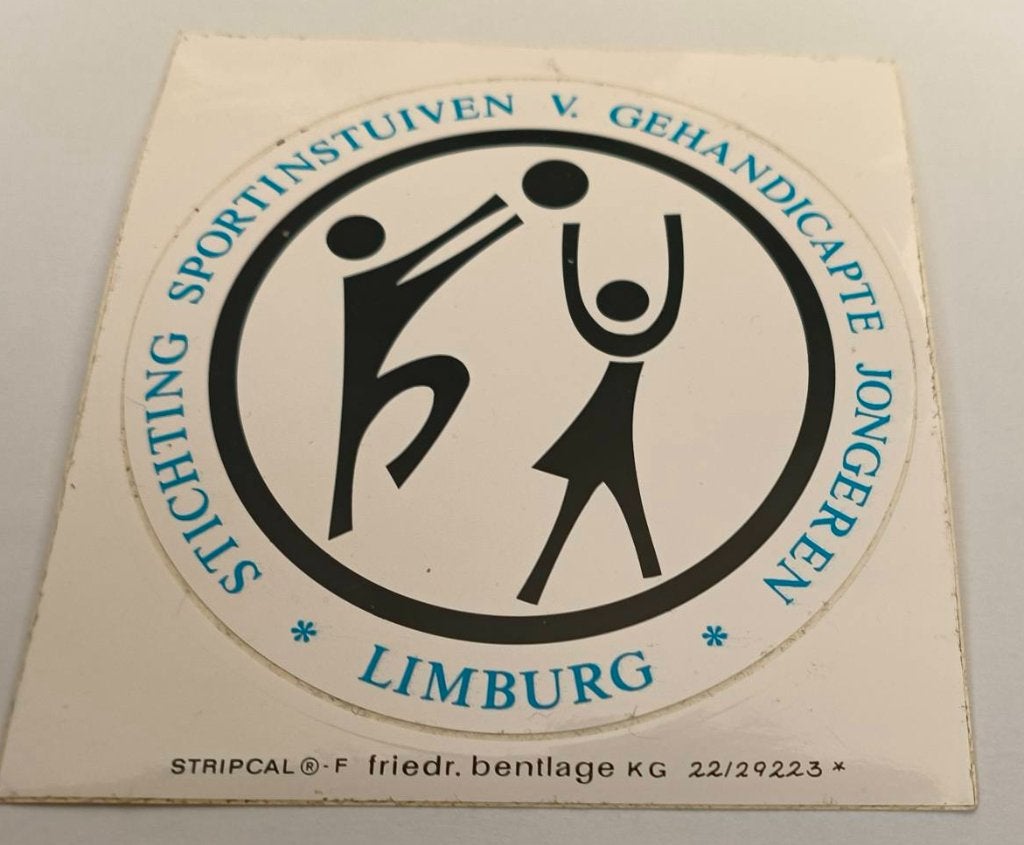 Sticker stichting. sportinstuiven v. gehandicapten jongeren, Ophalen of Verzenden, Zo goed als nieuw, Sport