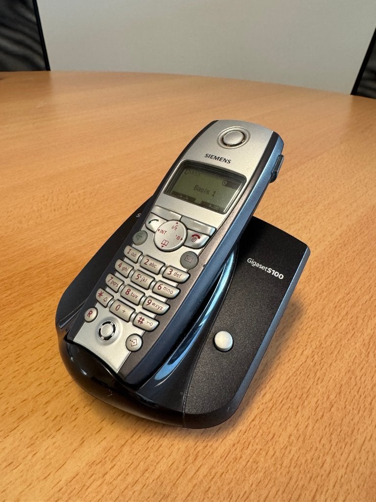 Siemens Gigaset S100 telefoon handset + basisstation, Telecommunicatie, Ophalen of Verzenden, Gebruikt, 1 handset