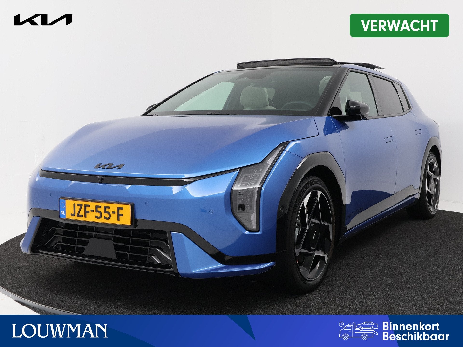 Kia EV4 GT-PlusLine 81.4 kWh | Company Car | 10 Jaar Garanti, Auto's, 12 maanden, Zwart, Blauw, Adaptive Cruise Control