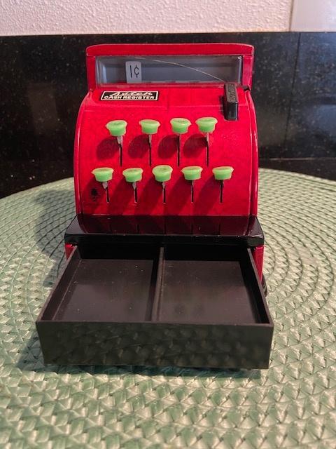 Asten mini speelgoed Cash Register.OKP Japan jaren '60, Ophalen of Verzenden