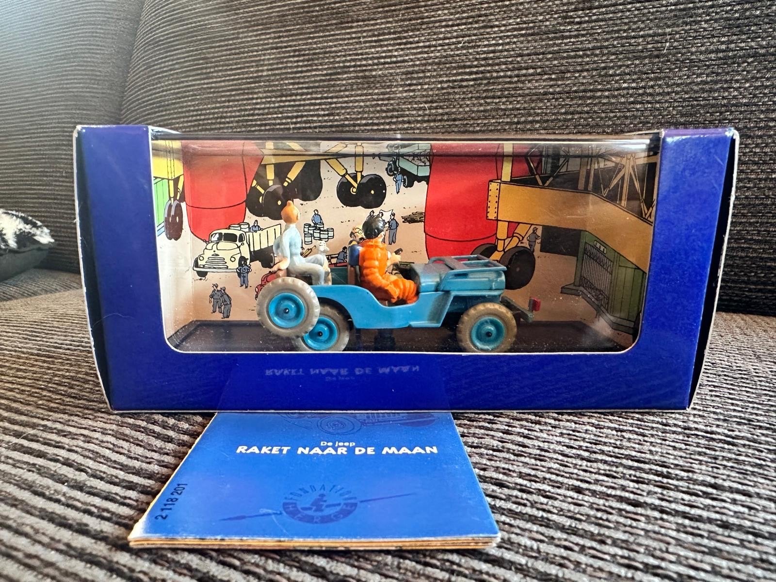 Kuifje in de auto - Collectie modelauto's met figuren, Overige merken, Auto, 1:32 tot 1:50, Ophalen of Verzenden
