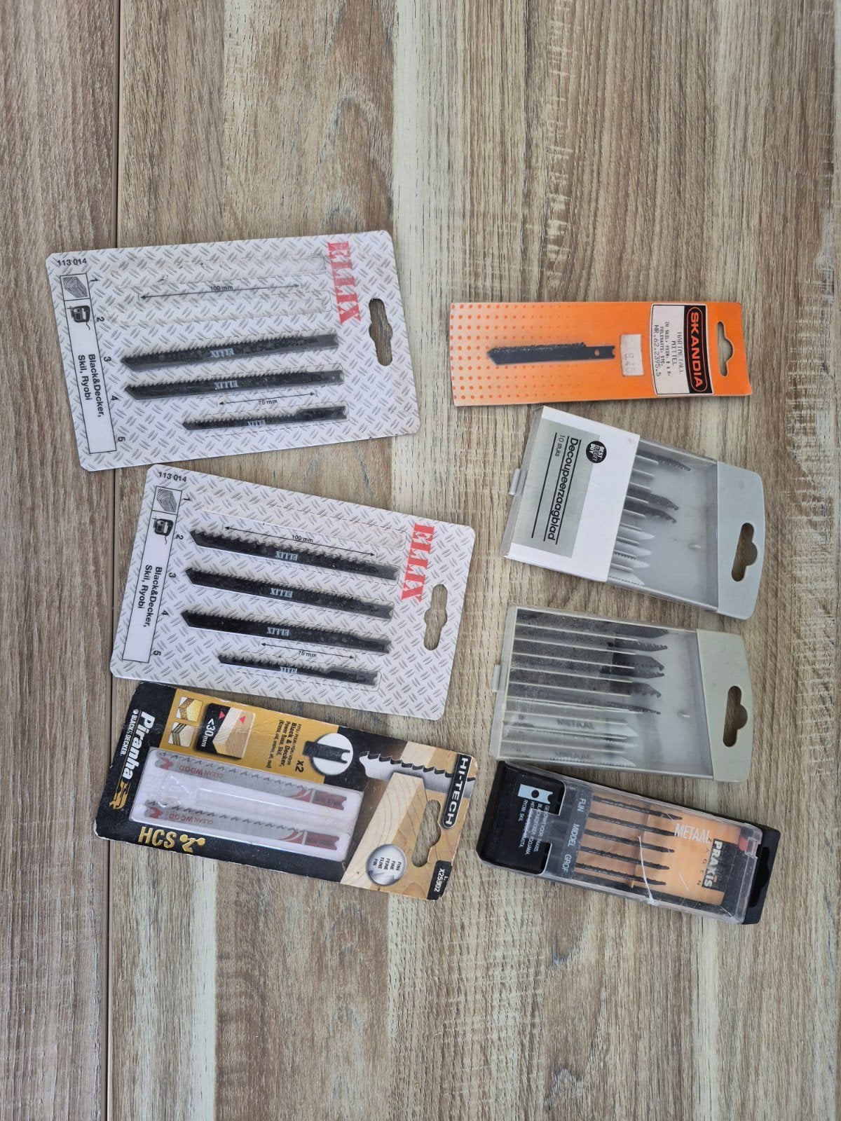 Diverse decoupeerzaagbladen Nieuw, Doe-het-zelf en Verbouw, Gereedschap | Zaagmachines, Nieuw, Minder dan 600 watt, 30 tot 70 mm