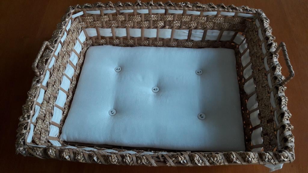 Oud rieten mandje (jaren 40), Ophalen of Verzenden