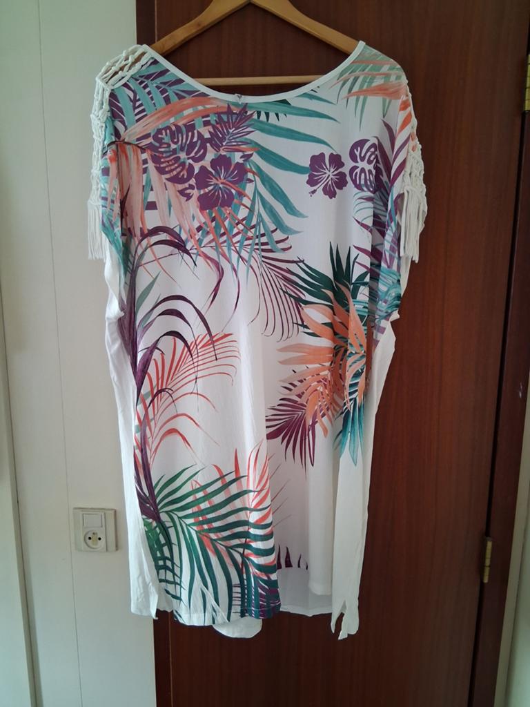 Zomerjurkje / strandjurkje maat 48, Overige kleuren, Jurk, Ophalen of Verzenden, Zo goed als nieuw