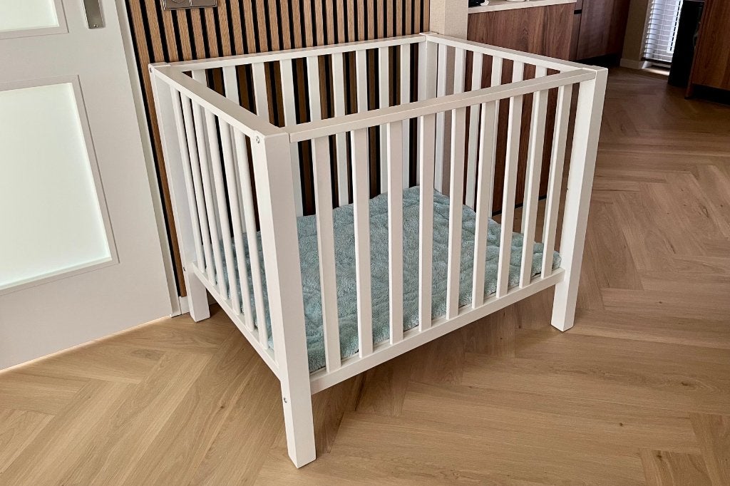 BOPITA babybox inclusief boxkleed, Kinderen en Baby's, Boxen, Ophalen, Zo goed als nieuw, Rechthoekig, In hoogte verstelbaar