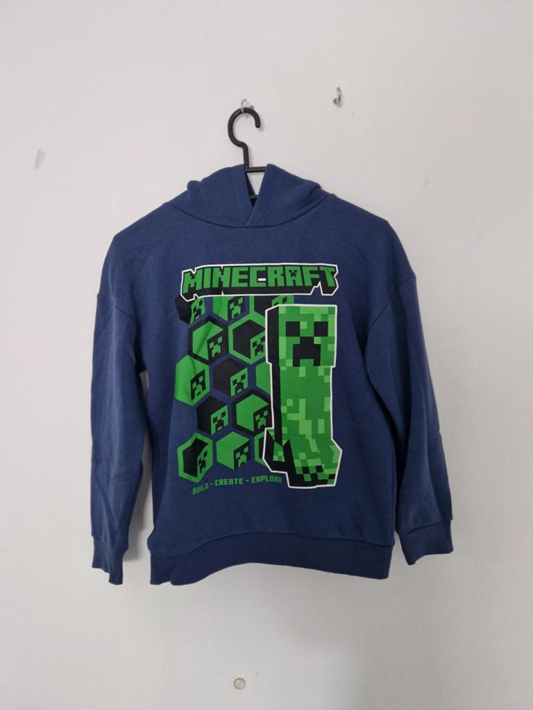 Minecraft Creeper Hoodie - Maat 140 (9-10 jaar), Ophalen of Verzenden, Zo goed als nieuw, Minecraft, Jongen of Meisje