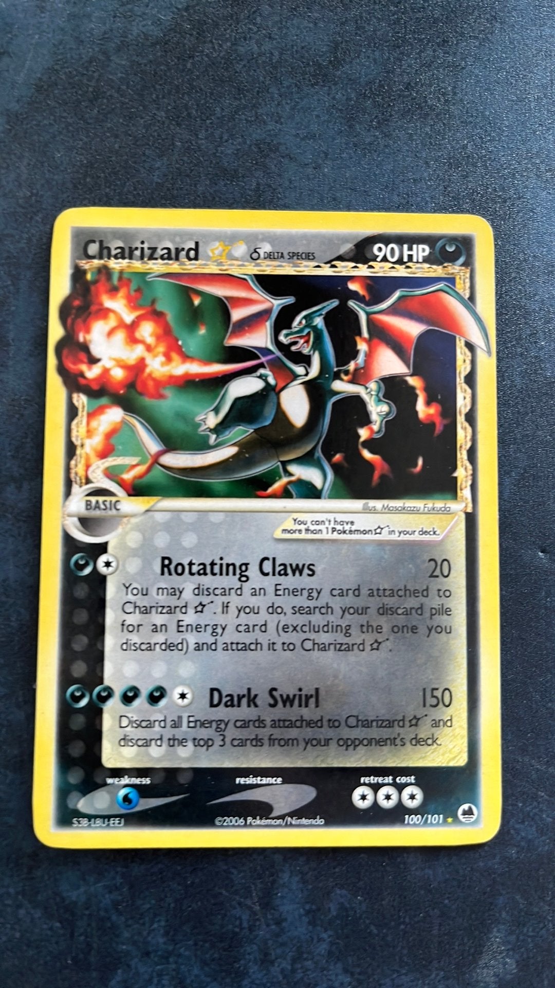 Charizard Gold Star, Ophalen, Zo goed als nieuw, Losse kaart, Foil