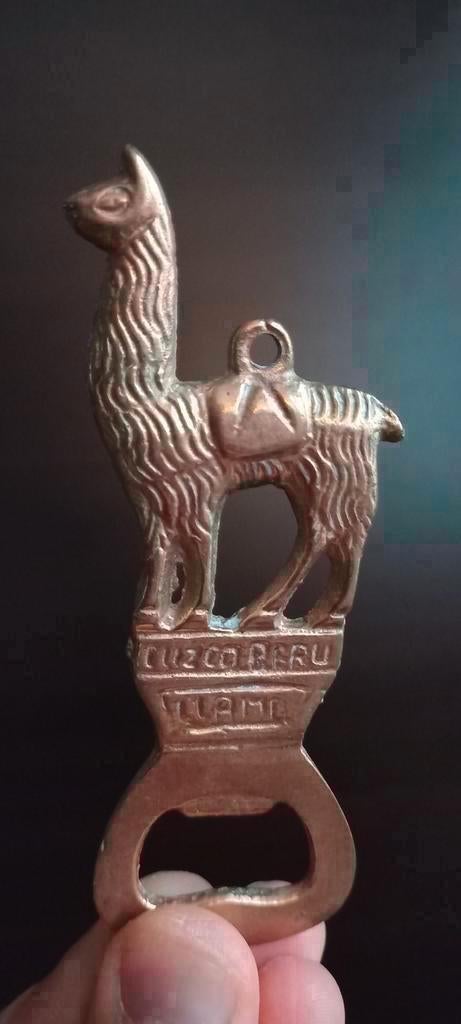Vintage Bottle Opener , flessenopener brons art, Ophalen of Verzenden, Brons