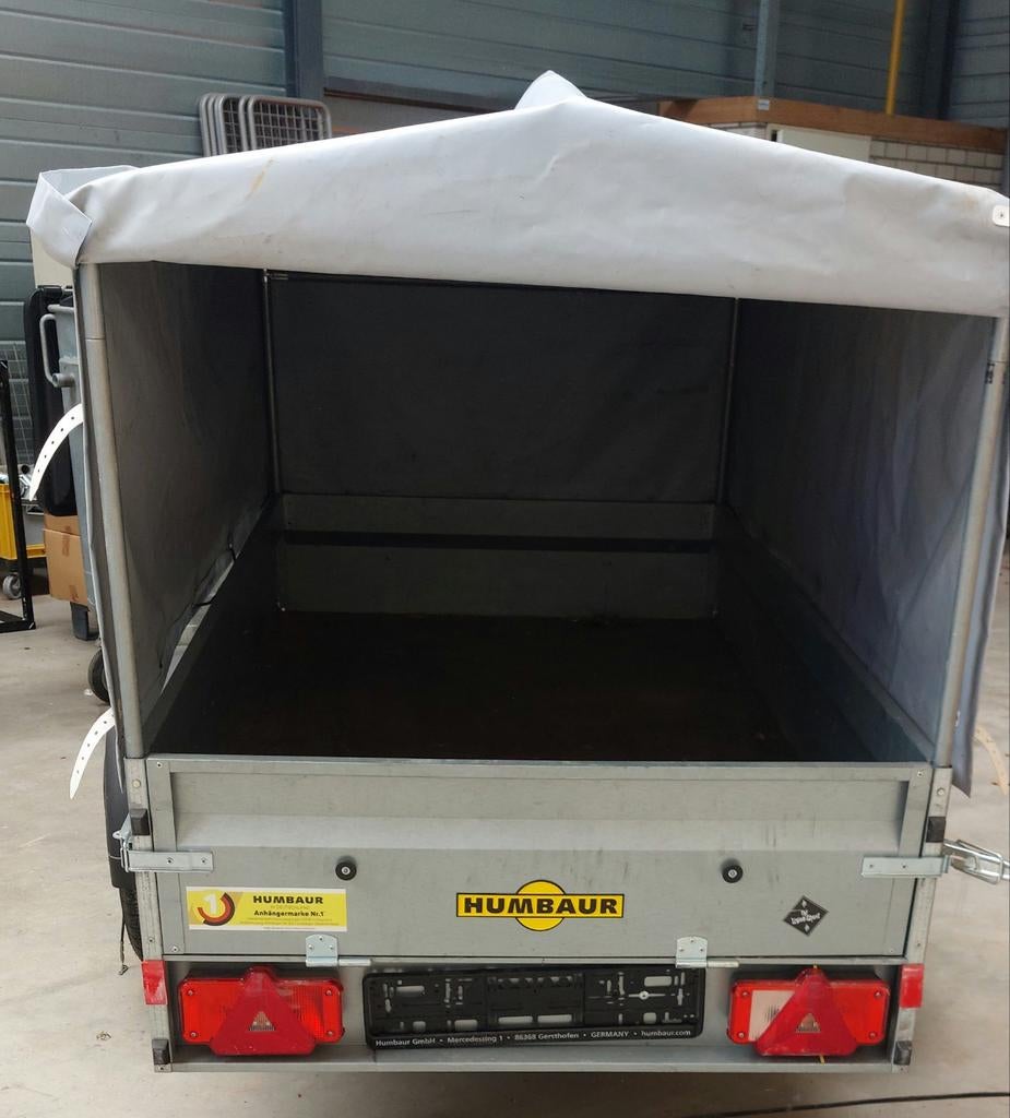 Humbaur aanhanger met huif en extra verlichtingsbalk, Auto diversen, Ophalen, Gebruikt
