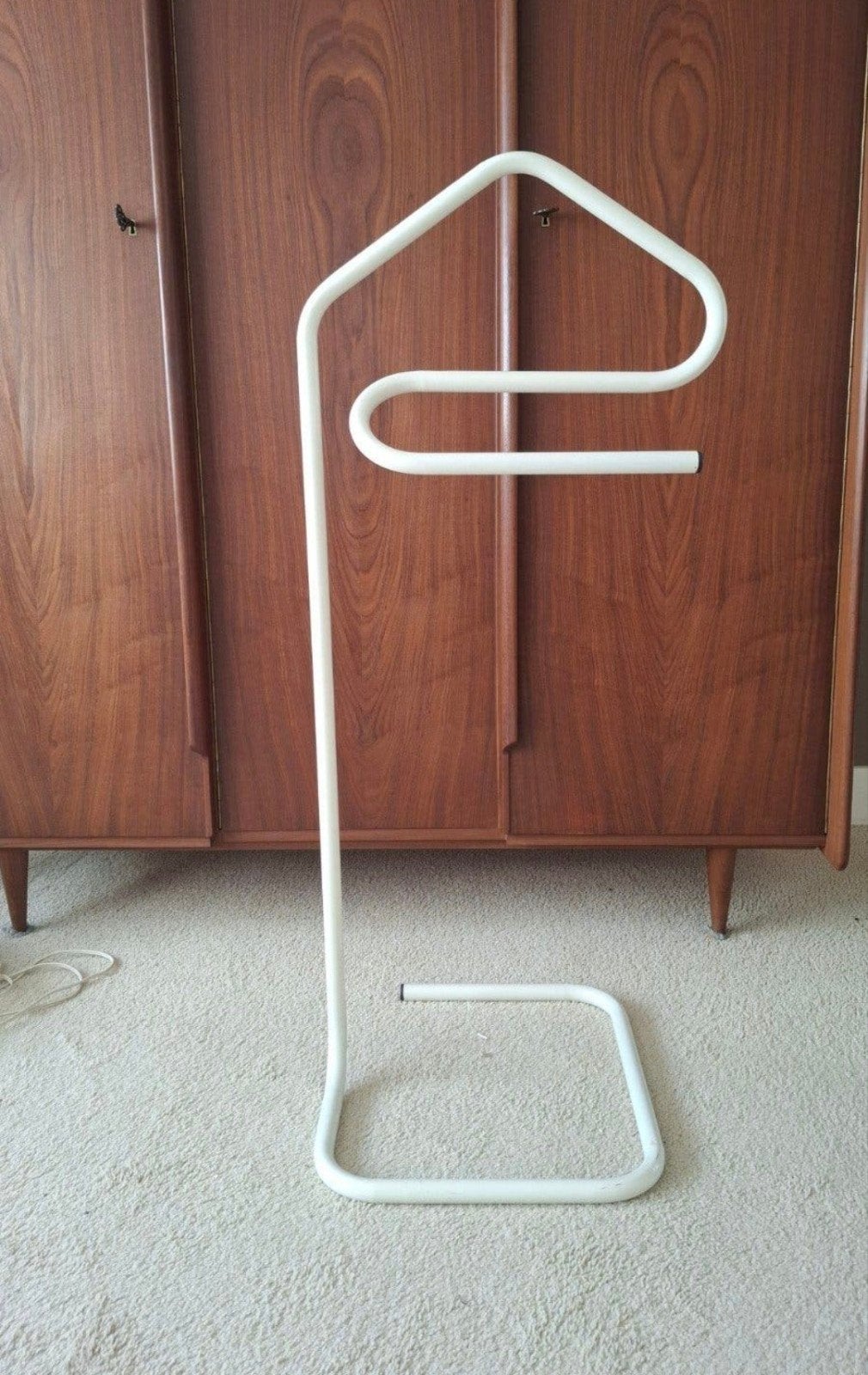 Witte staande kapstok, metaal, zo goed als nieuw, Huis en Inrichting, Woonaccessoires | Kapstokken, Ophalen, 100 tot 150 cm, Zo goed als nieuw