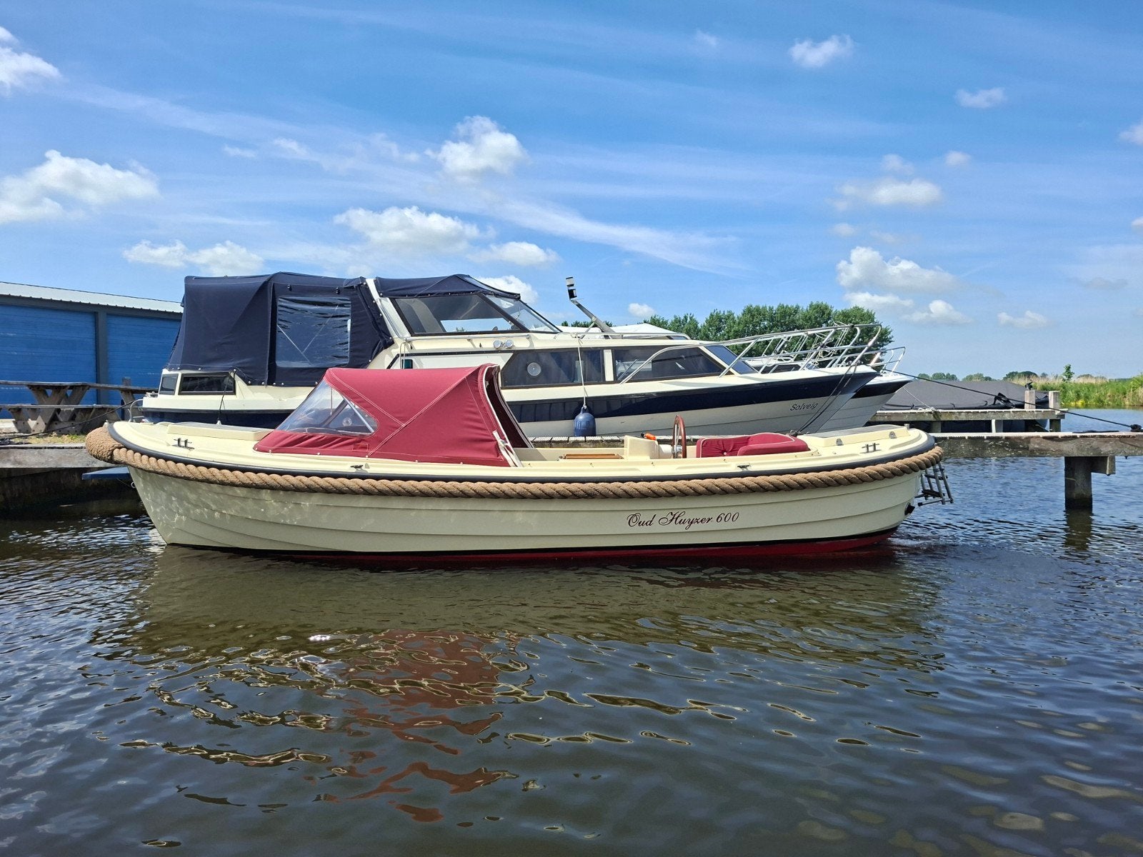 Oud Huijzer 600 Sloep, 3 cilinder Vetus diesel, Ophalen, Gebruikt, Binnenboordmotor, Rondzit