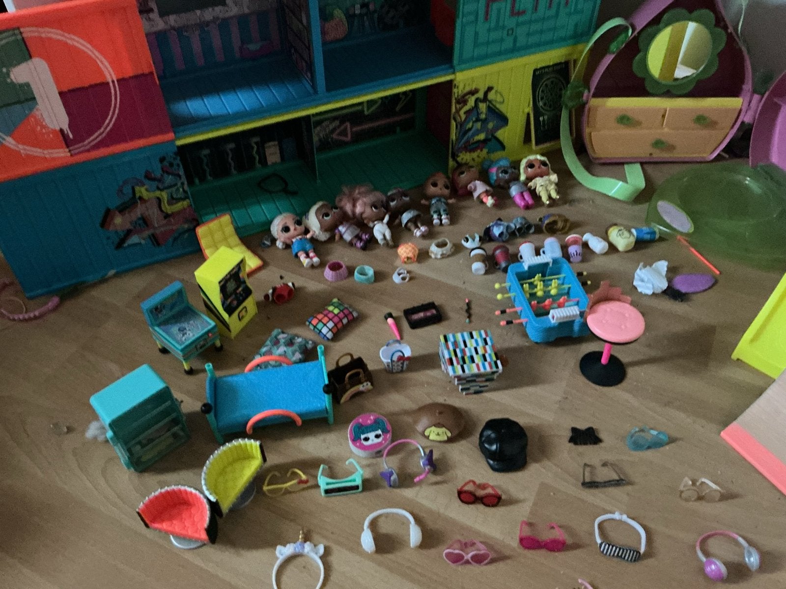 Grote L.O.L. Surprise! poppen,poppenhuis en accessoires set, Ophalen, Gebruikt, Overige typen