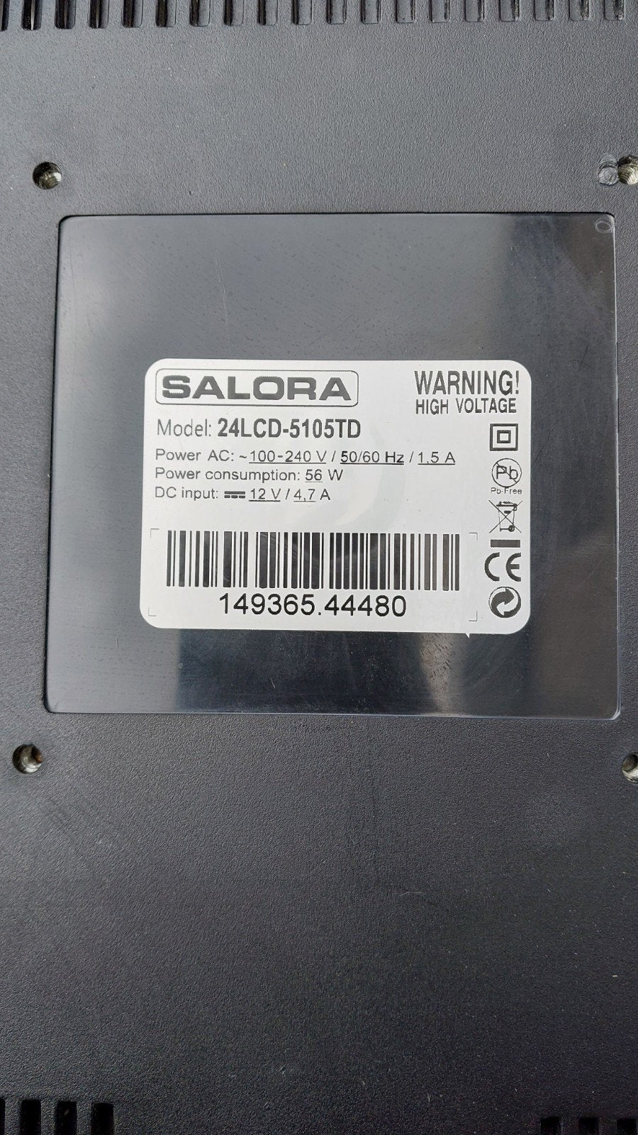 Salora 24LCD-5105TD LCD TV - 60 cm, Audio, Tv en Foto, Televisies, Overige merken, Gebruikt, 50 Hz, Ophalen of Verzenden