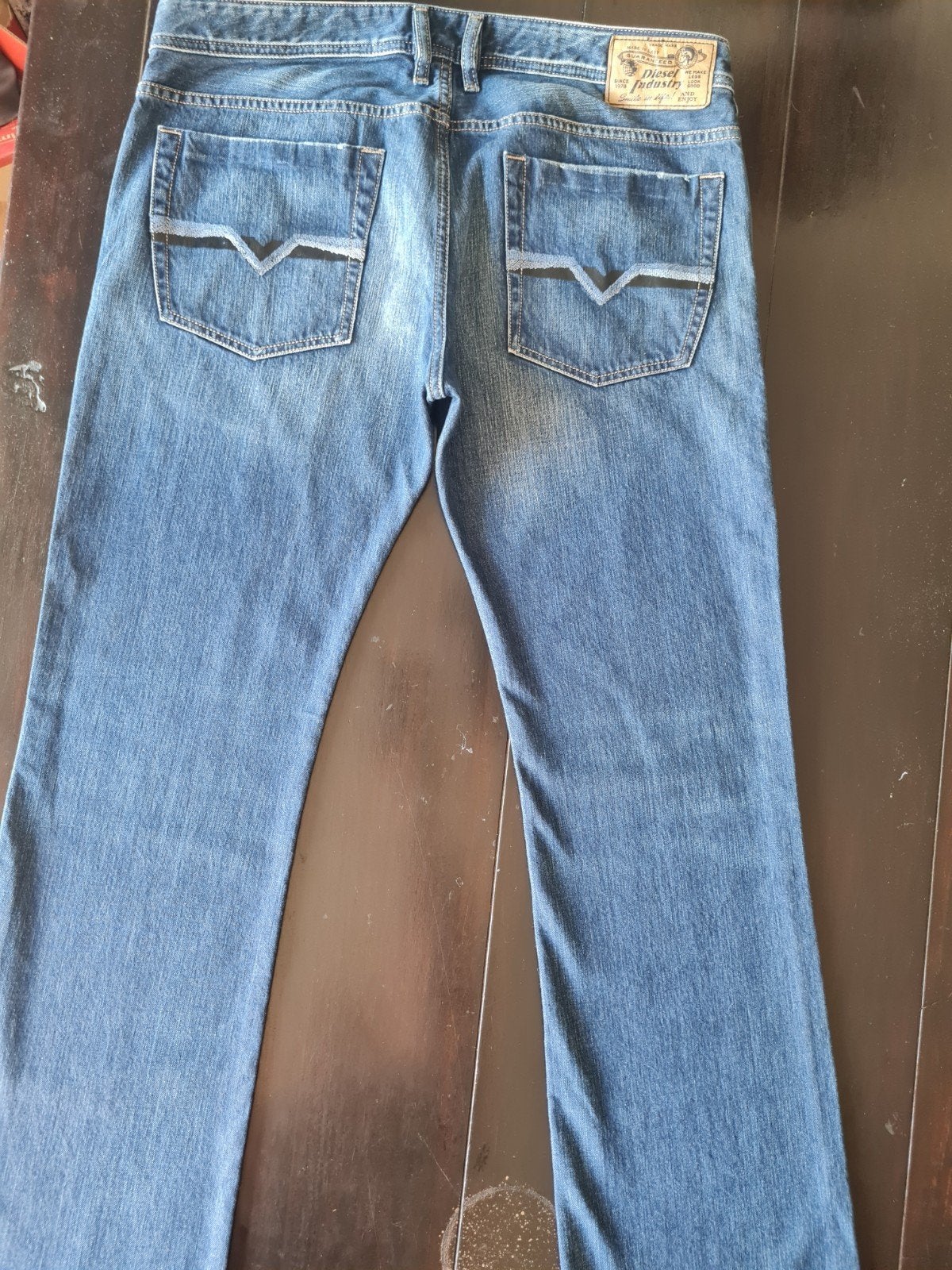 NIEUWE CLASSIC DIESEL LARKEE REGULAR STRAIGHT JEANS 34/32, Diesel, Blauw, Nieuw, Ophalen of Verzenden