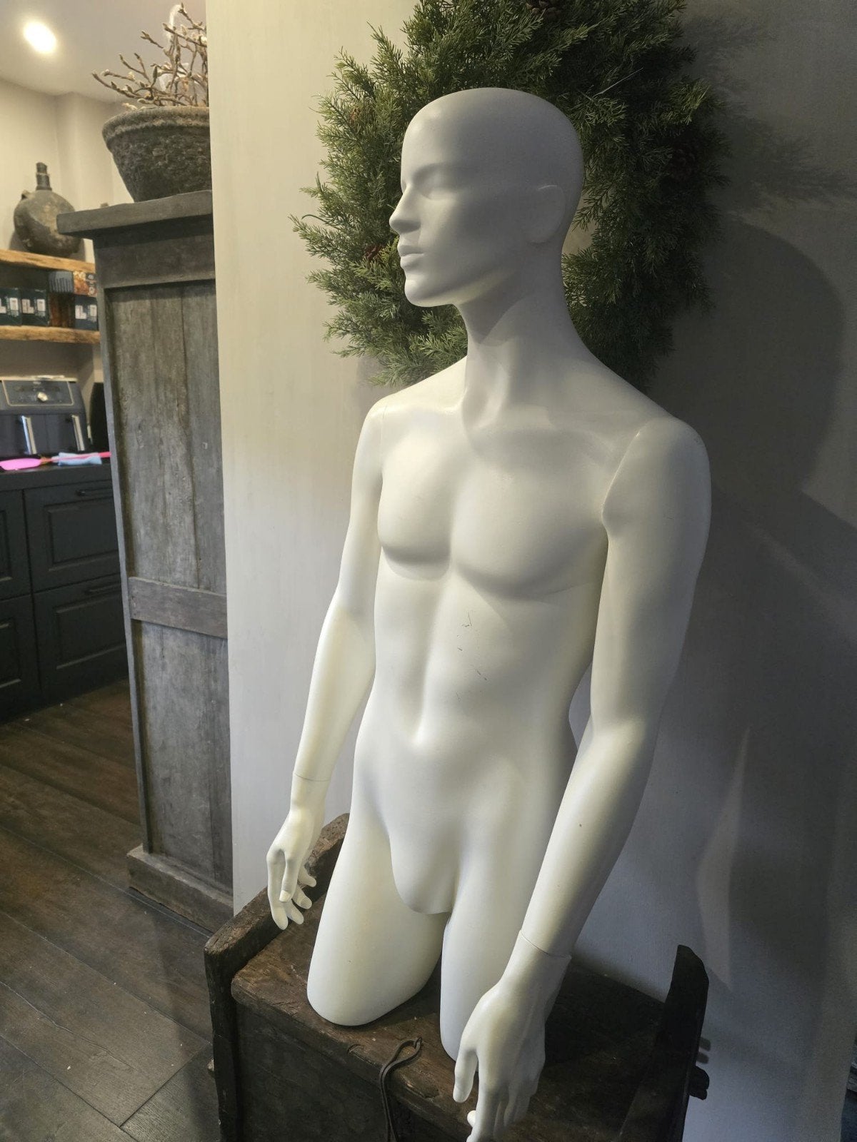 Mannelijke etalagepop - Torso / paspop, Ophalen of Verzenden, Zo goed als nieuw, Onbekend