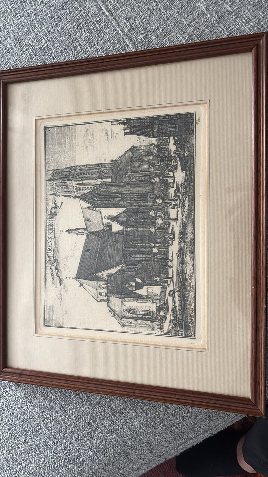 Schilderij Laurenskerk, Ophalen