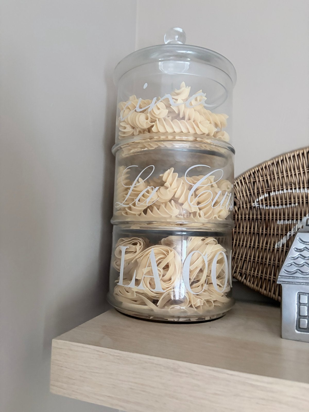 Riviera Maison Voorraadpotten - Set van 3, Ophalen, Glas, Zo goed als nieuw, Voorraadpot
