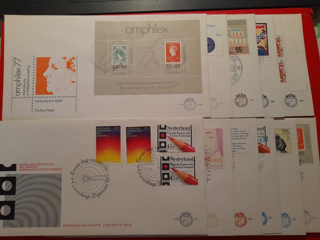 FDC NL jaargangen 1977 tm 1989 zonder adressen, Postzegels en Munten, Verzenden, Onbeschreven, Nederland