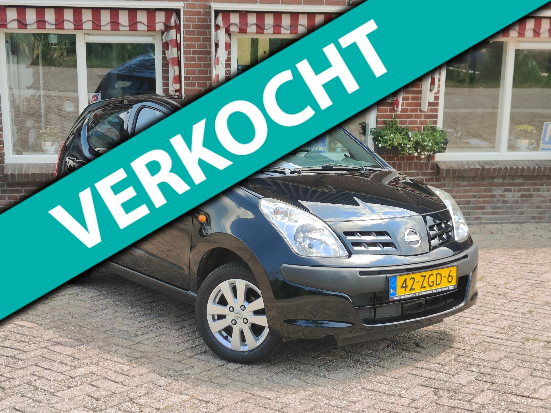 Nissan Pixo 1.0 Look Airco St bekrachtiging LMV - RIJKLAAR -, Auto's, Euro 5, Stof, Gebruikt, Met garantie (alle)