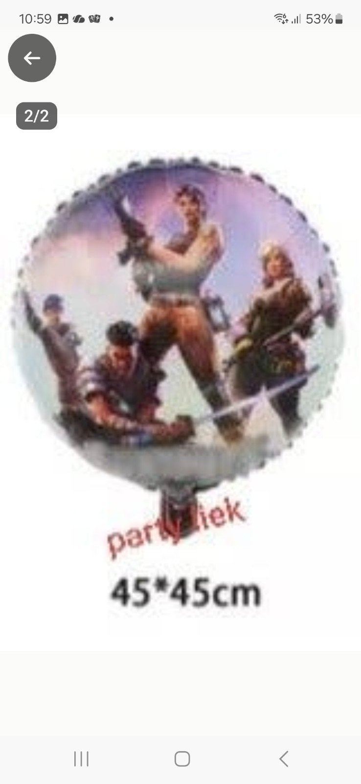 fortnite ballonnen set nr F661, Ophalen of Verzenden, Nieuw, Versiering, Verjaardag