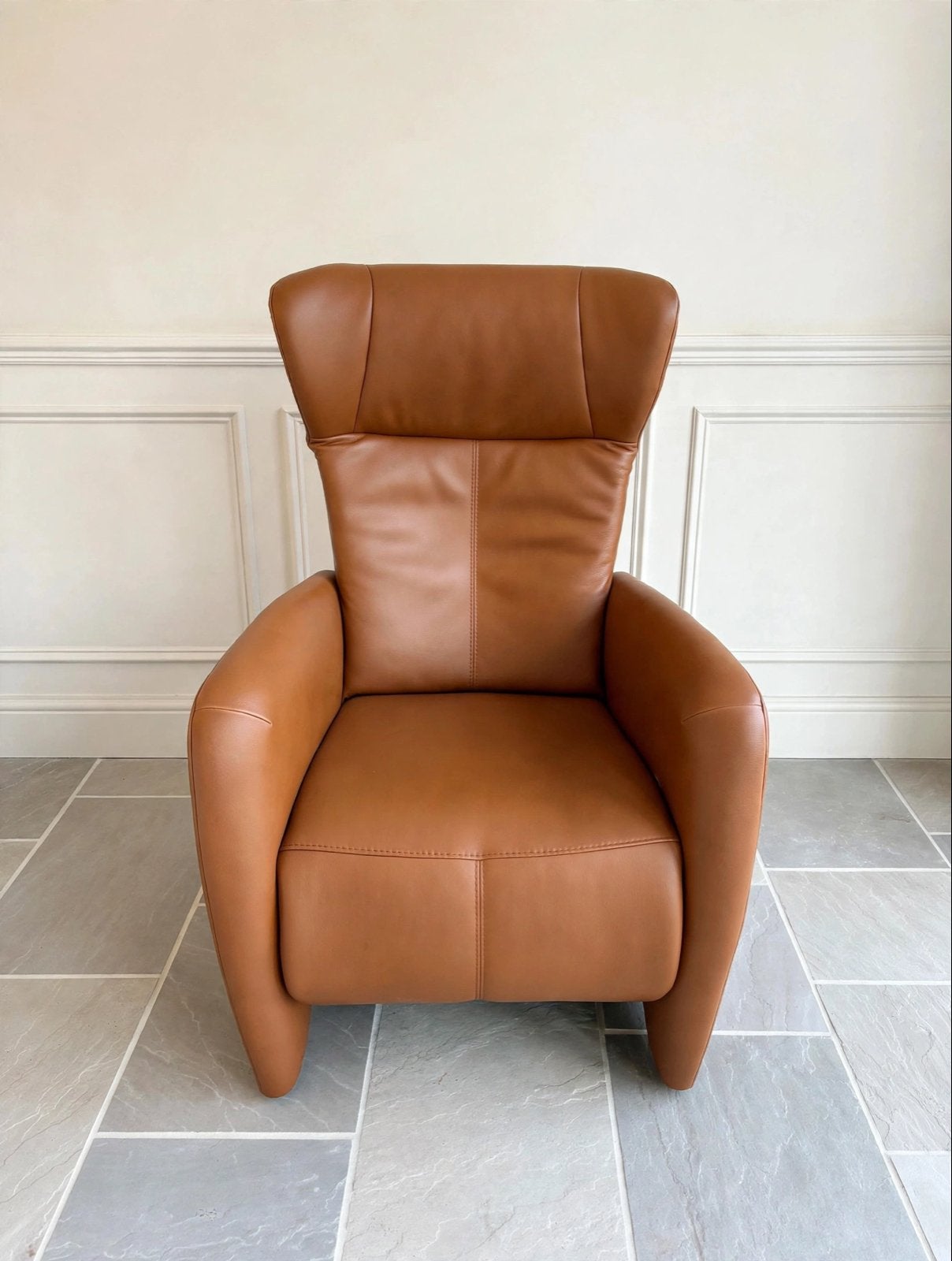 Prominent Sorisso Sta-op Stoel & Relaxfauteuil M/L Leer, Huis en Inrichting, Ophalen, Zo goed als nieuw, Leer