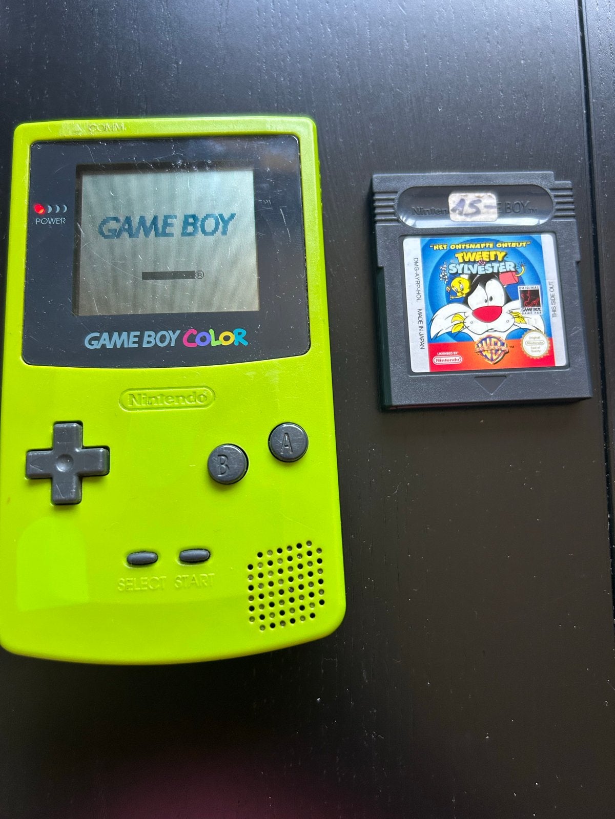 Nintendo Game Boy Color met Tweety & Sylvester spel, Gebruikt, 1 speler, Ophalen of Verzenden, Vanaf 3 jaar