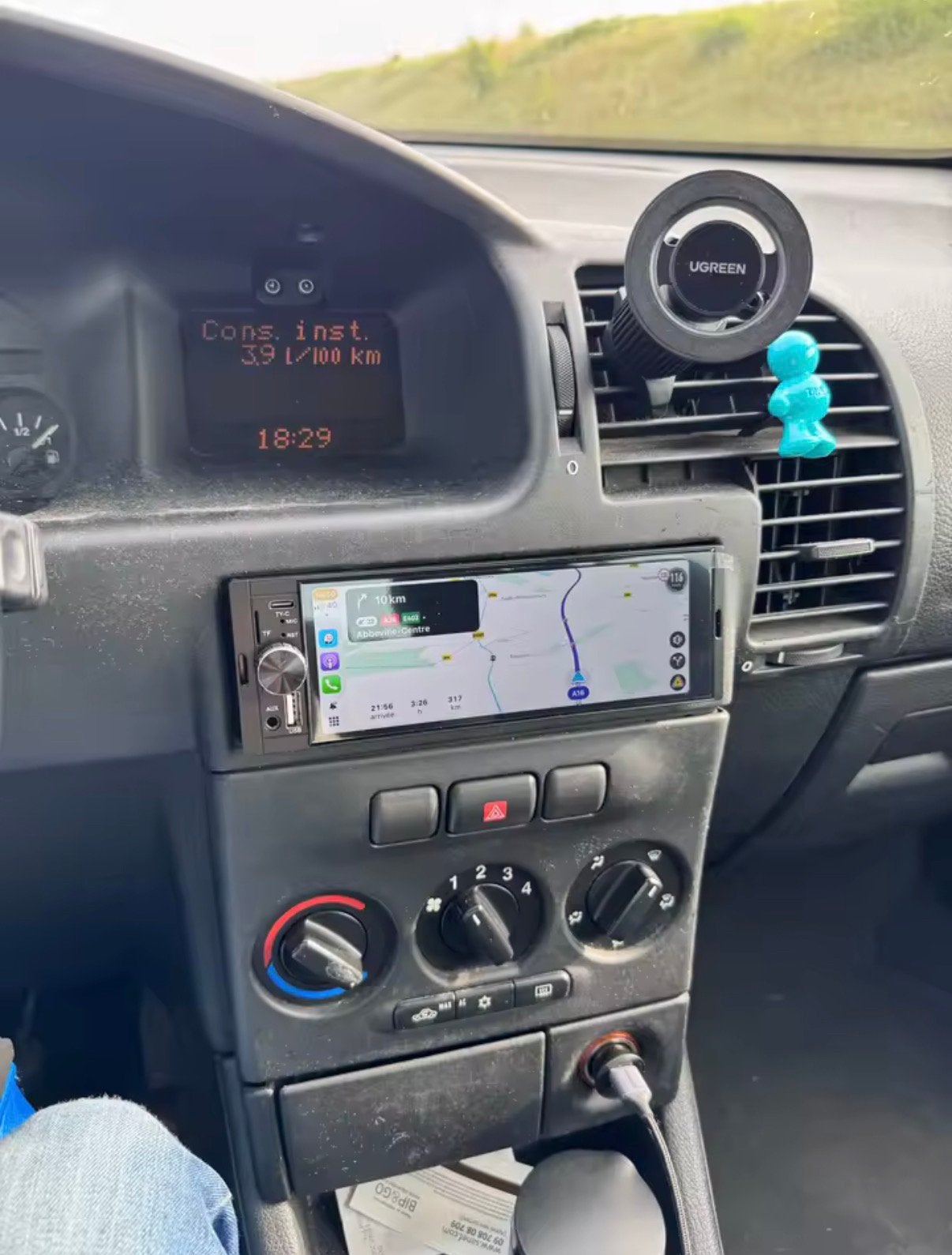 Autoradio Android Auto & Apple CarPlay 1Din, Ophalen of Verzenden, Zo goed als nieuw