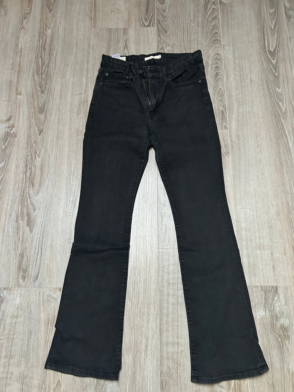 Levis's 725 High Rise Bootcut 30/32, Zwart, Ophalen of Verzenden, W30 - W32 (confectie 38/40), Gedragen