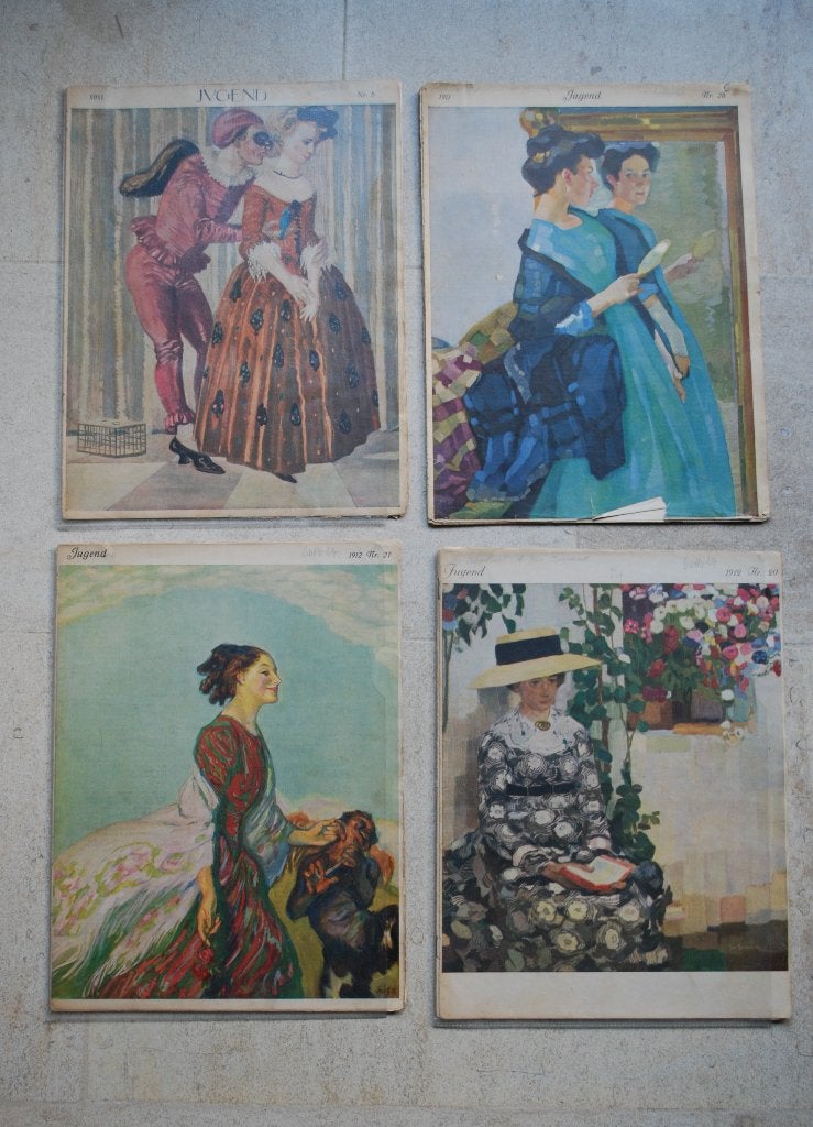 Verzameling Oude Tijdschriften van Jugend (1911-1912), Ophalen of Verzenden, Gelezen, Overige typen