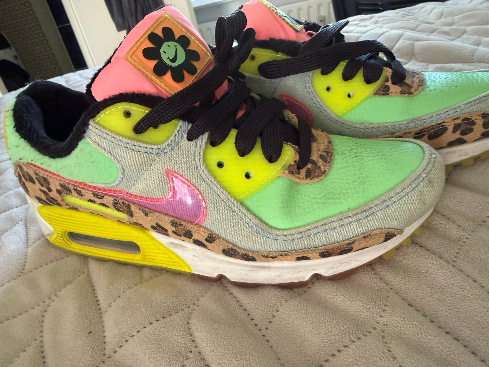 Original Nike Air Max 90 LX, Kleding | Dames, Schoenen, Ophalen, Gedragen, Groen, Sneakers of Gympen