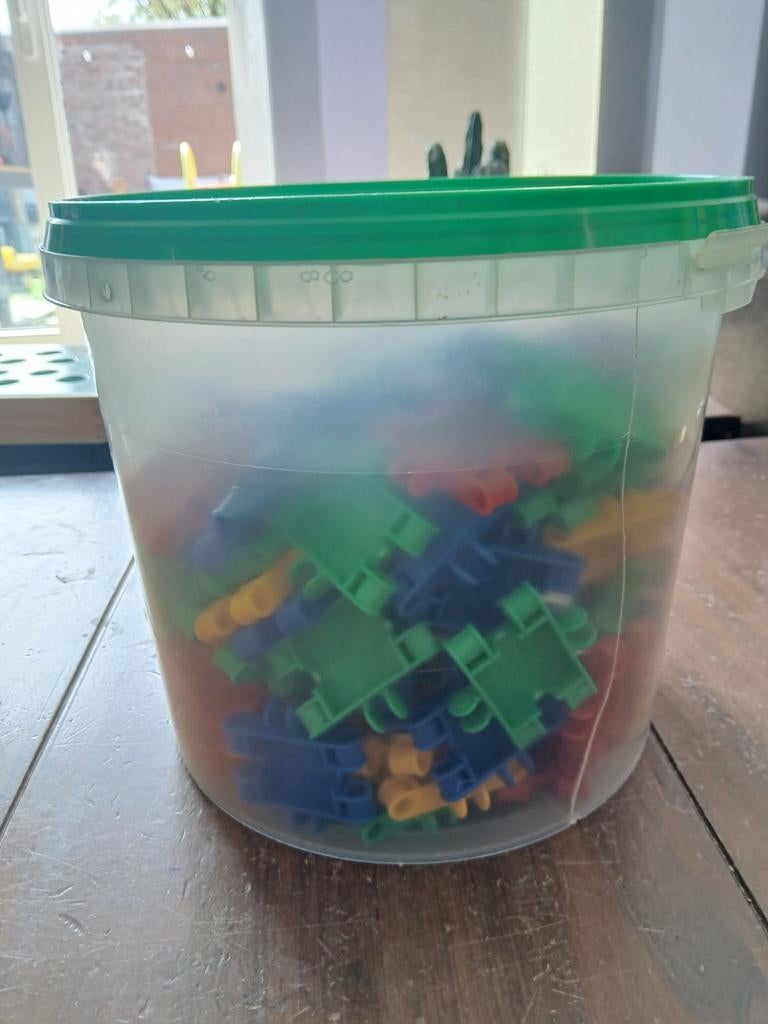 Clics plastic bouwstenen in diverse kleuren, Ophalen, Gebruikt, Overige merken