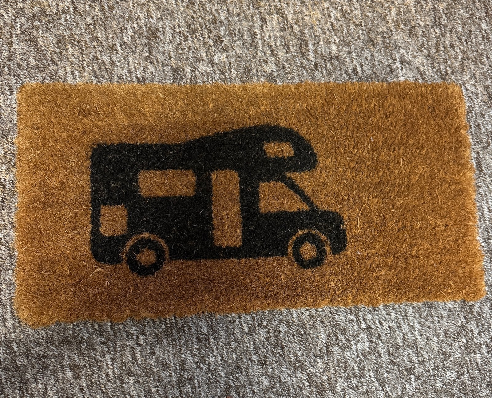 Deurmat Camper 25 x 50 cm - Kokosmat met Camper Afbeelding, Tuin en Terras, Deurmatten, Binnen, Ophalen of Verzenden, Kokos, Nieuw