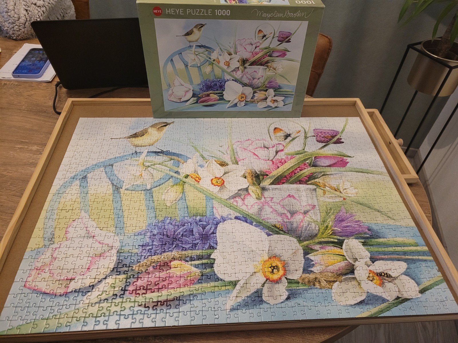 SPRING door MARJOLEIN BASTIN 1000 stukjes kost 5,00, Ophalen of Verzenden, 500 t/m 1500 stukjes, Zo goed als nieuw, Legpuzzel