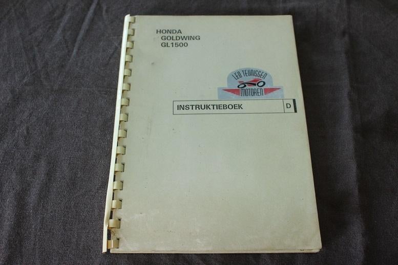 Honda GL1500 1987 Goldwing motorfiets instructie boek, Motoren, Handleidingen en Instructieboekjes, Ophalen of Verzenden, Honda