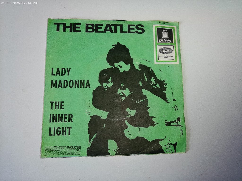 The Beatles - Lady Madonna / The inner light, Gebruikt, Fotohoes, 7 inch, Ophalen of Verzenden