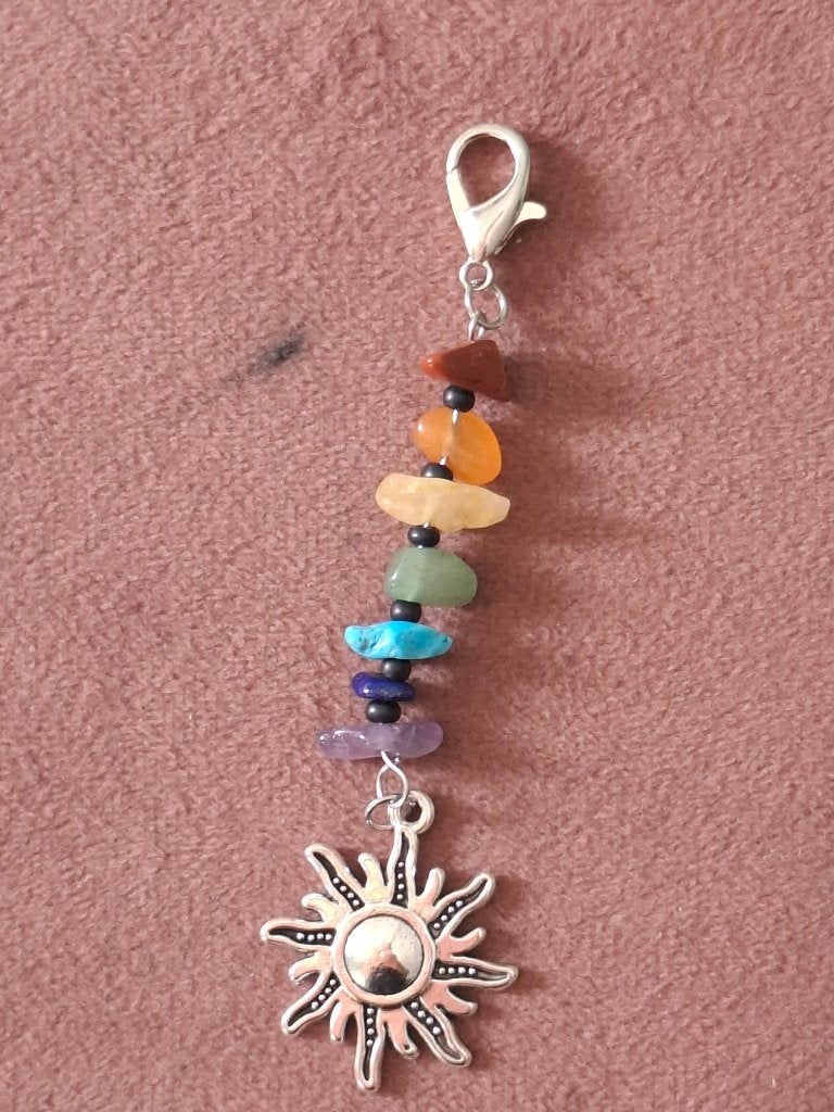 Hanger met natuursteentjes, Ophalen of Verzenden, Zo goed als nieuw, Overige kleuren, Overige materialen