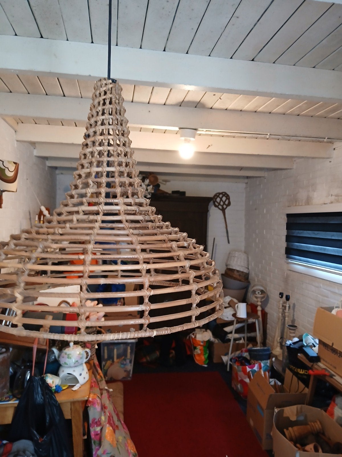bamboe hanglamp, Ophalen of Verzenden