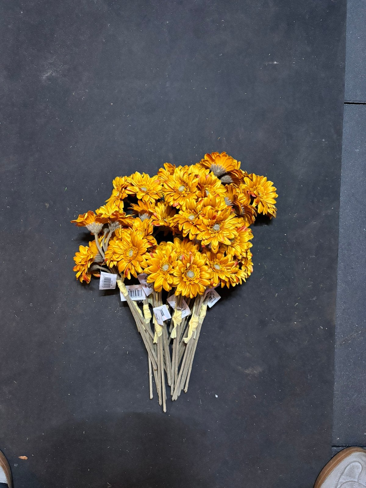 Gerbera mini oranje 27 cm, Ophalen of Verzenden, Zo goed als nieuw