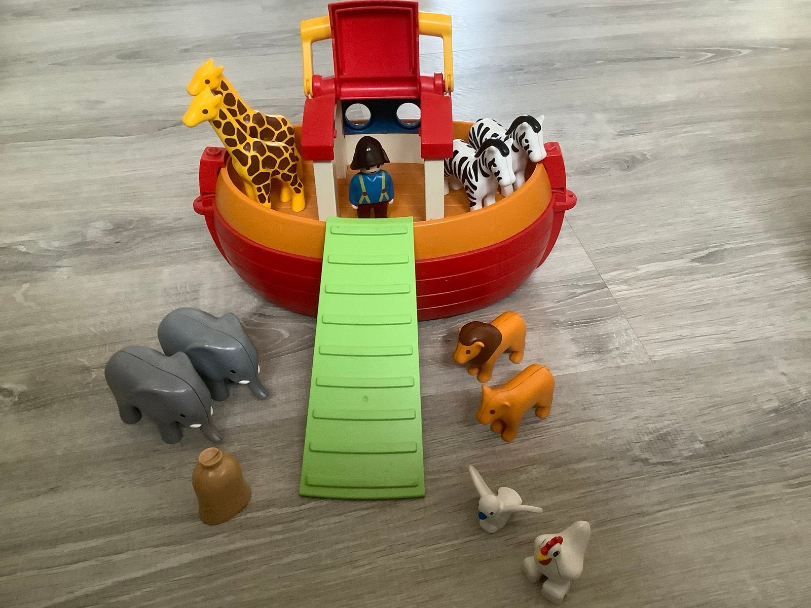 Fisher-Price Noah's Ark met dieren en Noach, Ophalen of Verzenden, Gebruikt, Overige typen