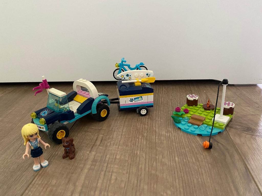 Lego friends Stephanie's buggy & trailer 41364 compleet, Ophalen, Compleet, Gebruikt, Lego